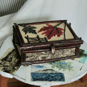 Harpswell Vintage Maple Leaves Keepsake Box