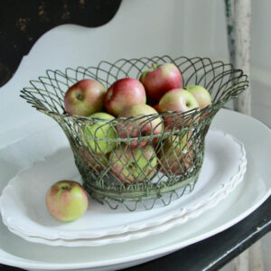Vintage French-Style Wirework Basket