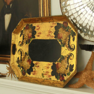 Vintage Florentine-Style Hand Painted Tole Tray