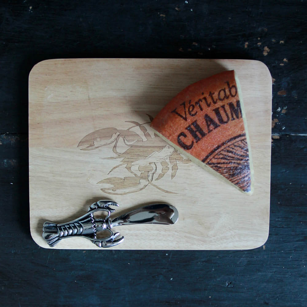 Maine Lobster Cheese Board and Spreader Serving Set