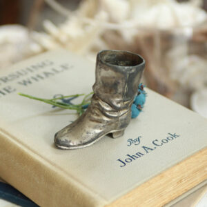 O'Henry's Vintage Silverplate Miniature Boot Vase